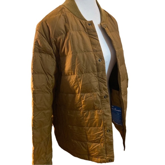 Eddie Bauer Jackets & Blazers - Eddie Bauer style 25 dark mustard goose down super sweater jacket